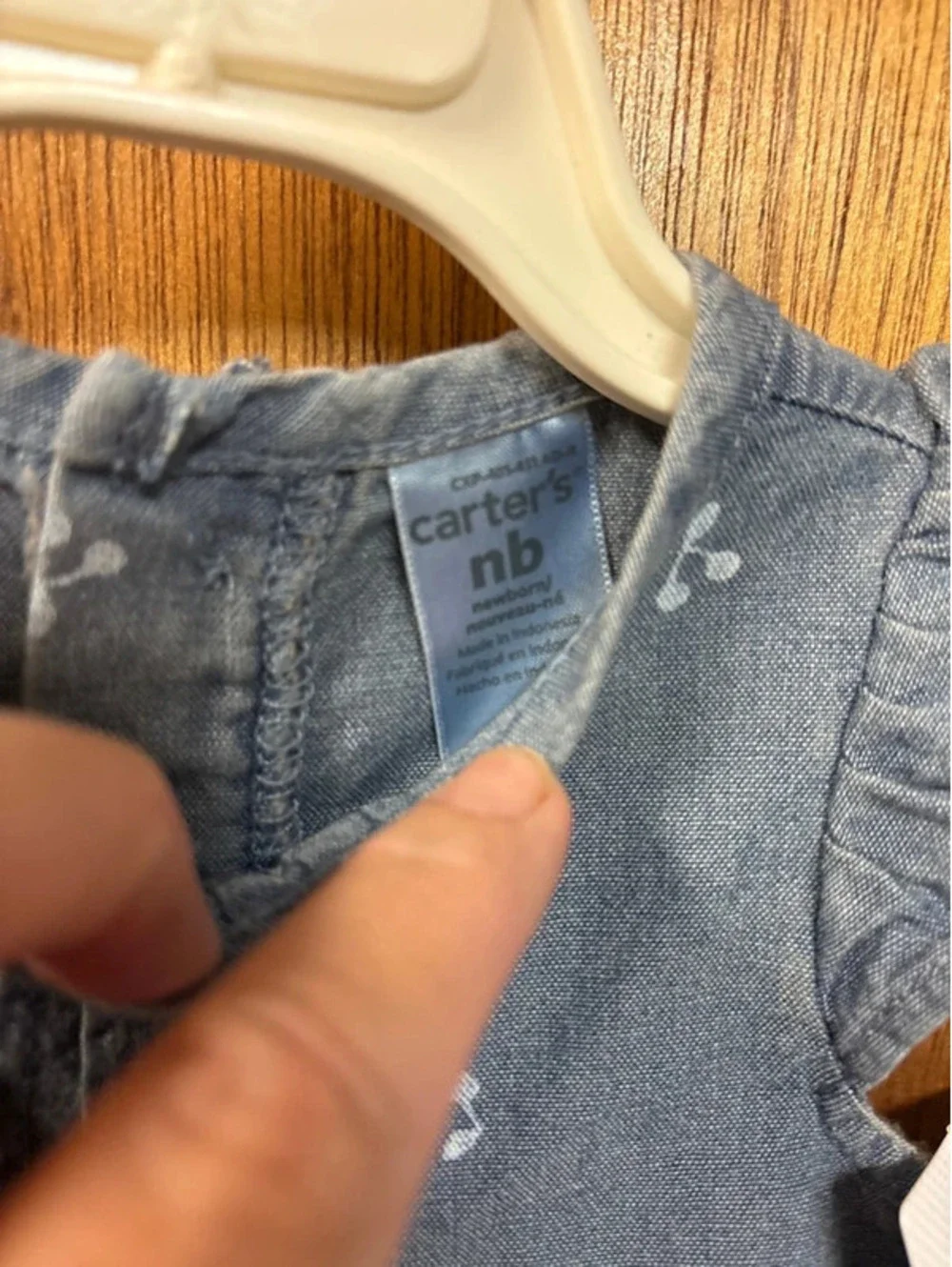 Carters Denim Jumpsuit NWT Newborn